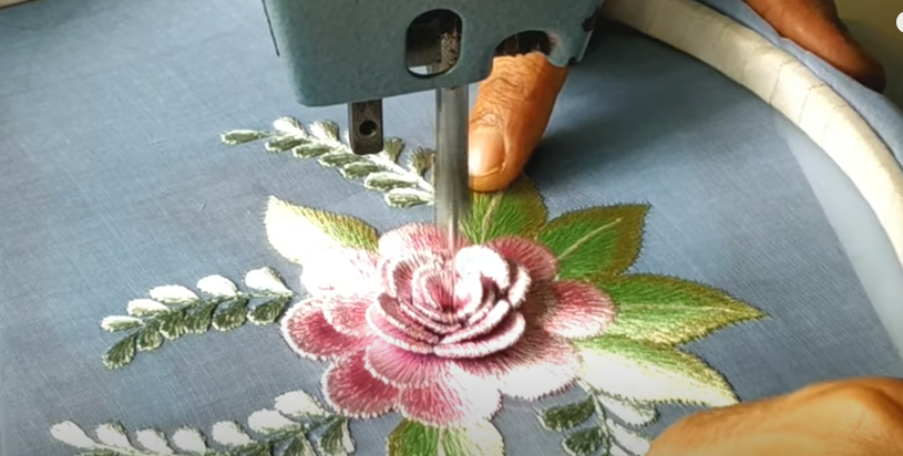 3D Flowers Machine Embroidery Design